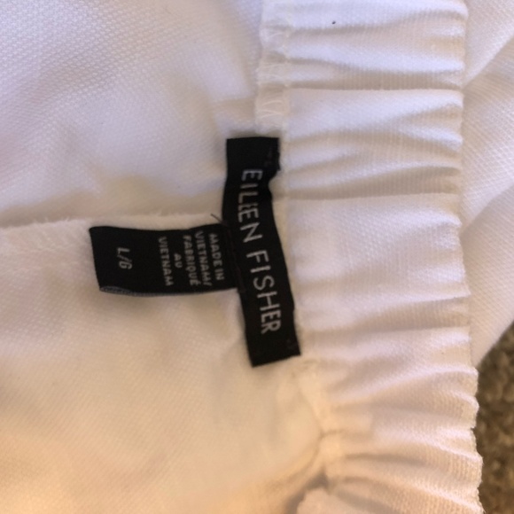 SOLD Eileen Fisher straight leg organic linen blend summer pants - Picture 5 of 12